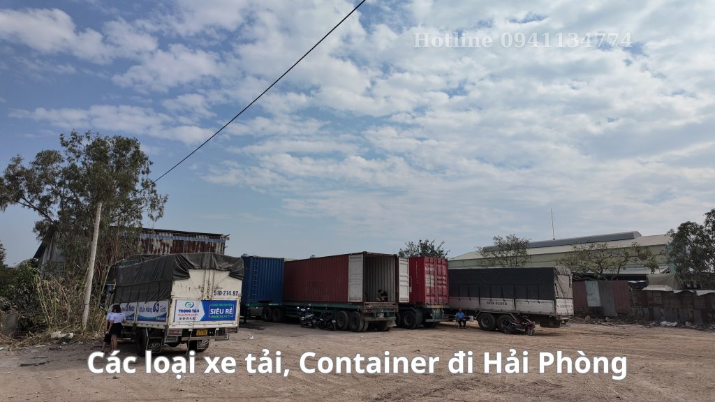 Bãi xe vận chuyển hàng đi Hải Phòng đậu xe