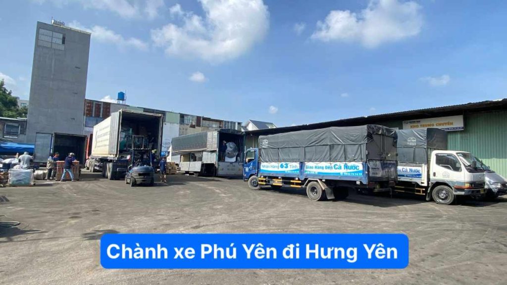 chành xe Phú Yên đi Hưng yên