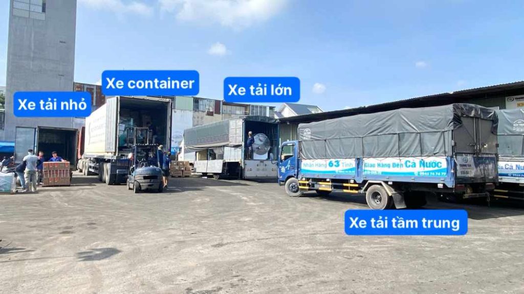 Đội xe chở hàng Phú Yên đi Hưng Yên