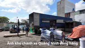 Ảnh kho chành xe Quảng Ninh
