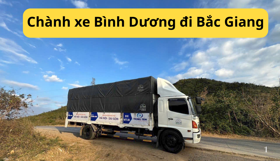 Chành xe Bình Dương đi Bắc Giang