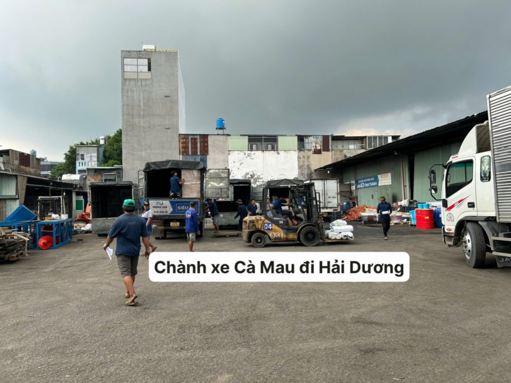 Chành xe Cà Mau đi Hải Dương