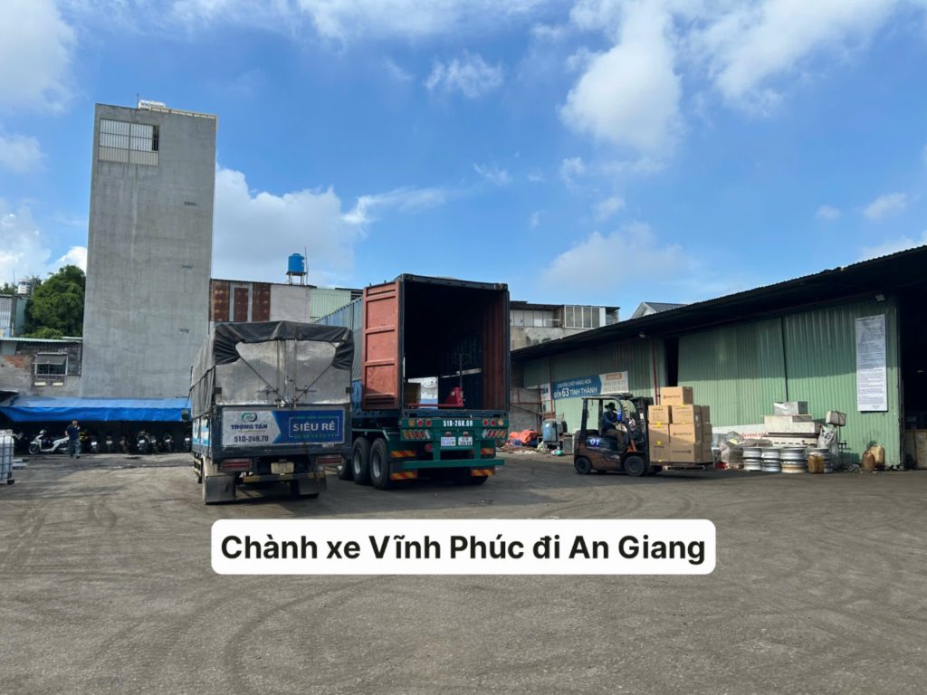 Chành xe Vĩnh Phúc đi An Giang