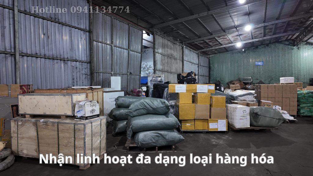 Chành xe nhận linh hoạt đa dạng loại hàng hóa.