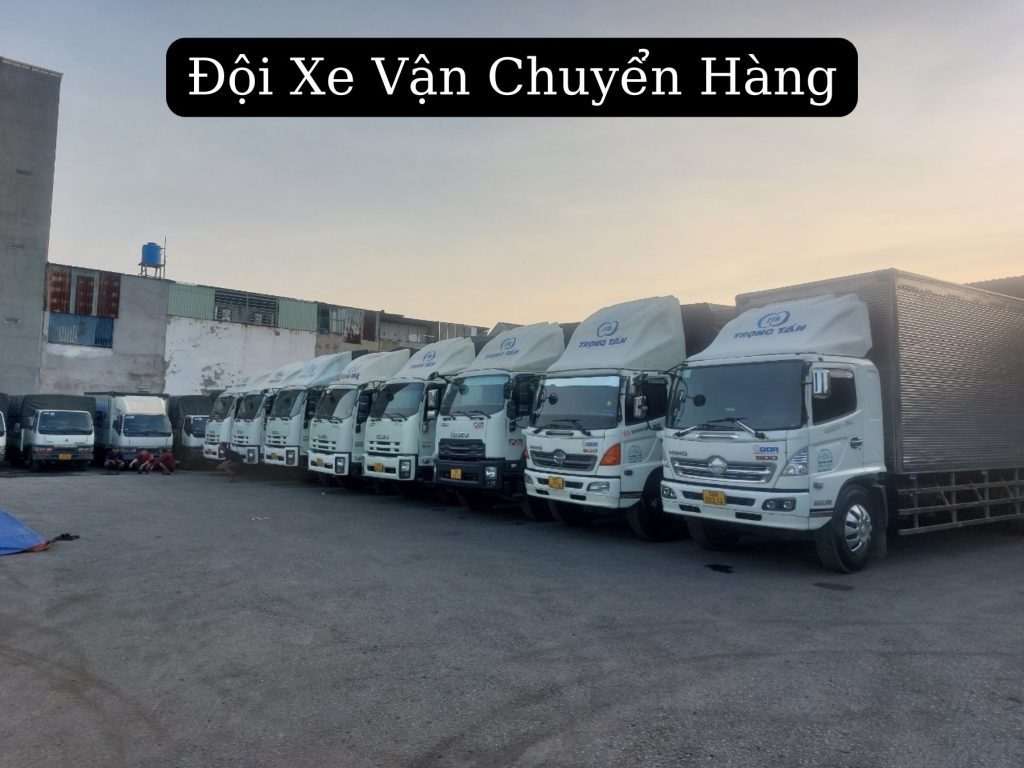 Đội xe chuyển hàng từ cà mau đi vĩnh phúc