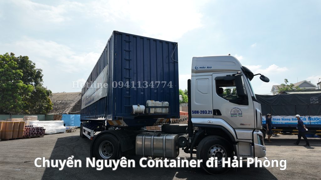 Gửi hàng nguyên container đi Hải Phòng
