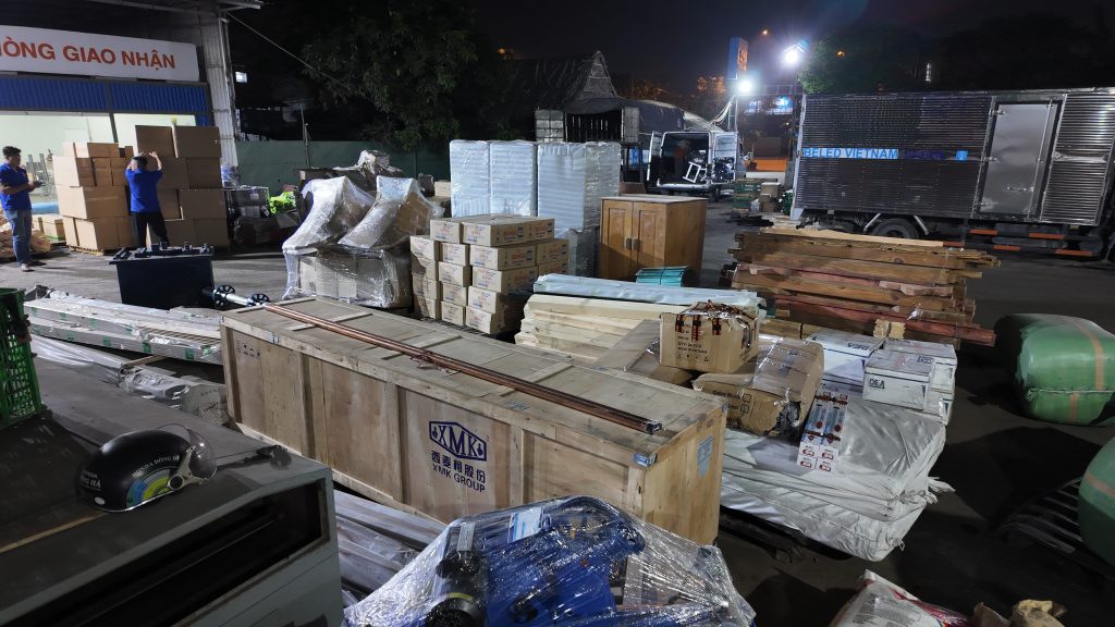 Hàng hóa chành xe Vũng Tàu đi Quảng Ninh nhận ghép