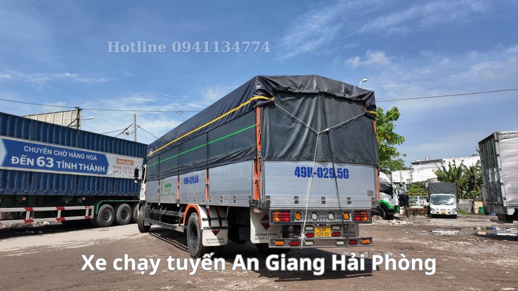 Thời gian vận chuyển hàng từ An Giang đến Hải Phòng mất bao lâu