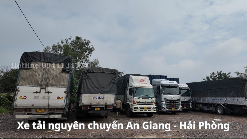 Vận chuyển hàng nguyên xe, bao xe từ An Giang ra Hải Phòng