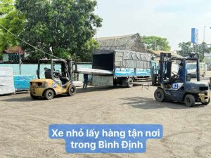 Xe nhỏ lấy hàng tận nơi trong Bình Định