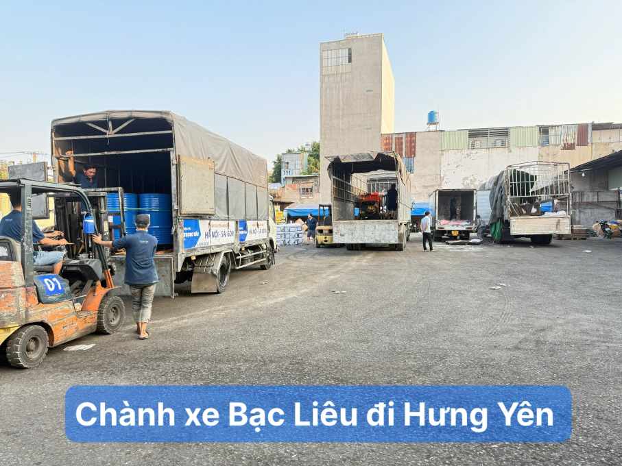 Chành xe Bạc Liêu đi Hưng Yên