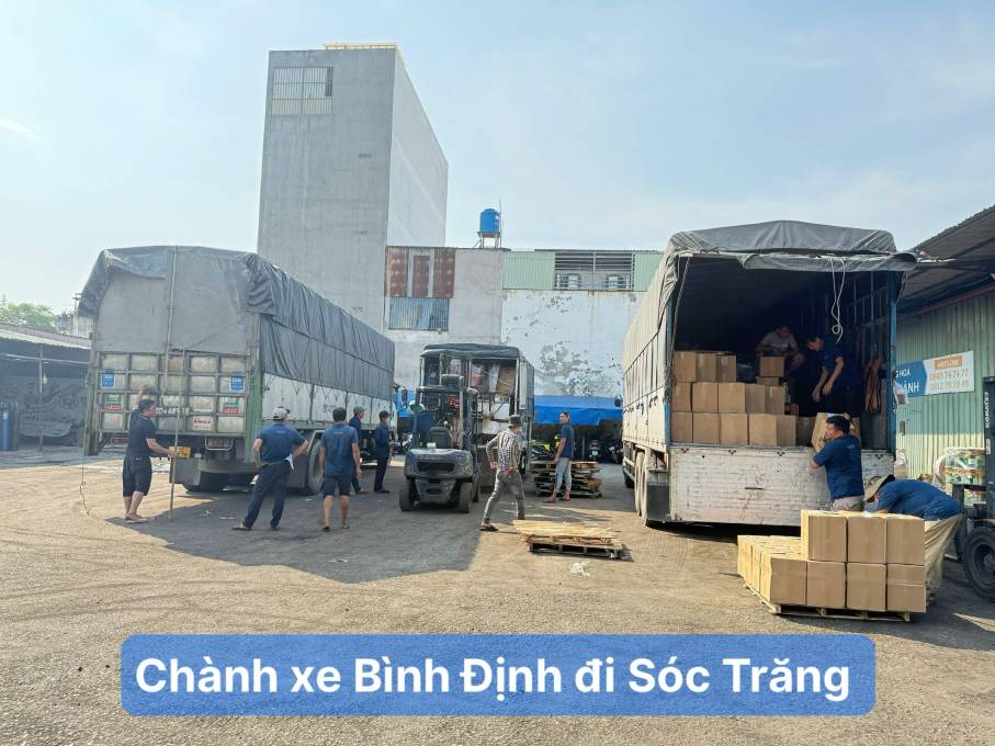 Chành xe Bình Định đi Sóc Trăng