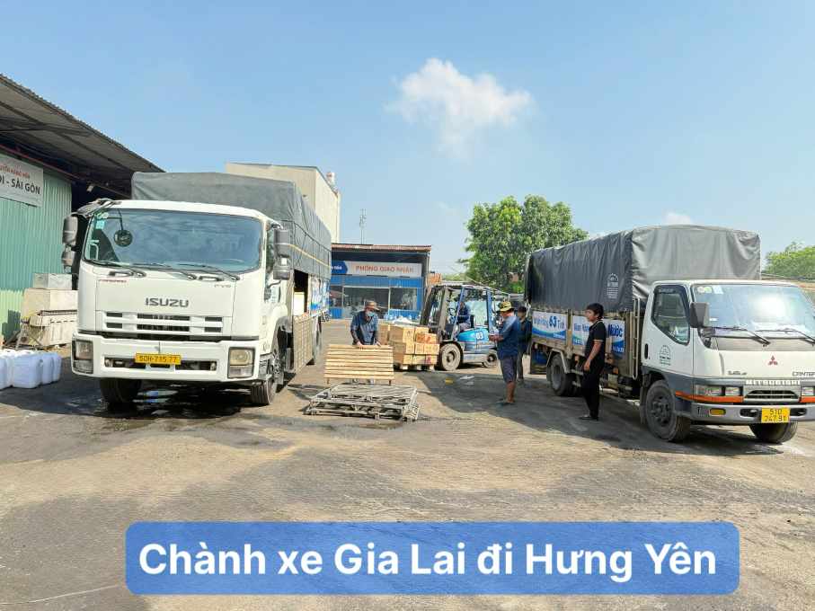 Chành xe Gia Lai đi Hưng Yên