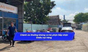 Chành xe thường không có bộ phận tiếp nhận khiếu nại riêng