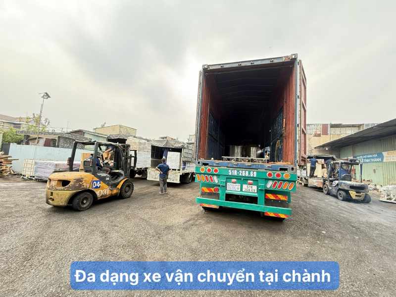 Đa dạng xe Vận Chuyển Tại Chành