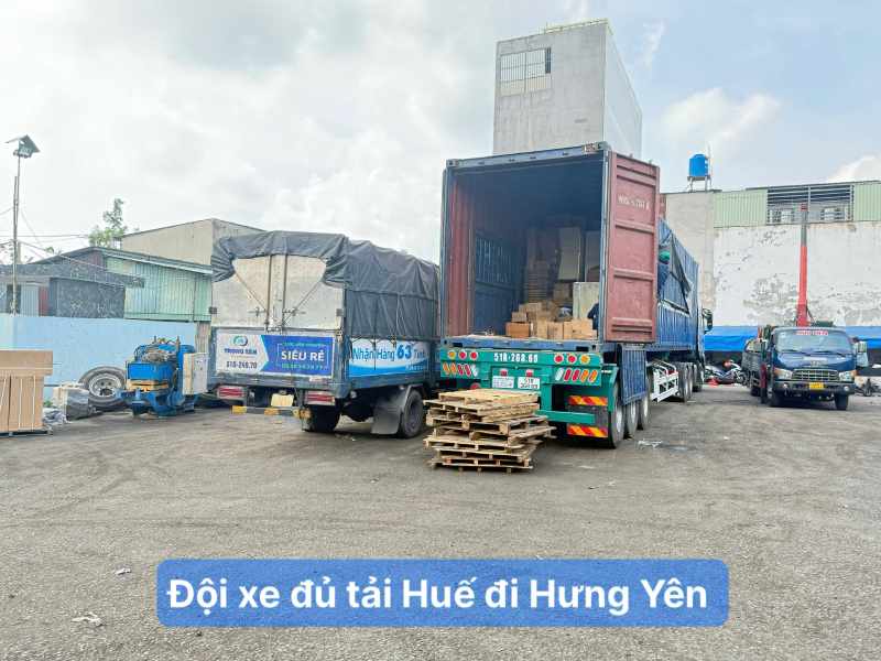 Đội xe đủ tải Huế đi Hưng Yên