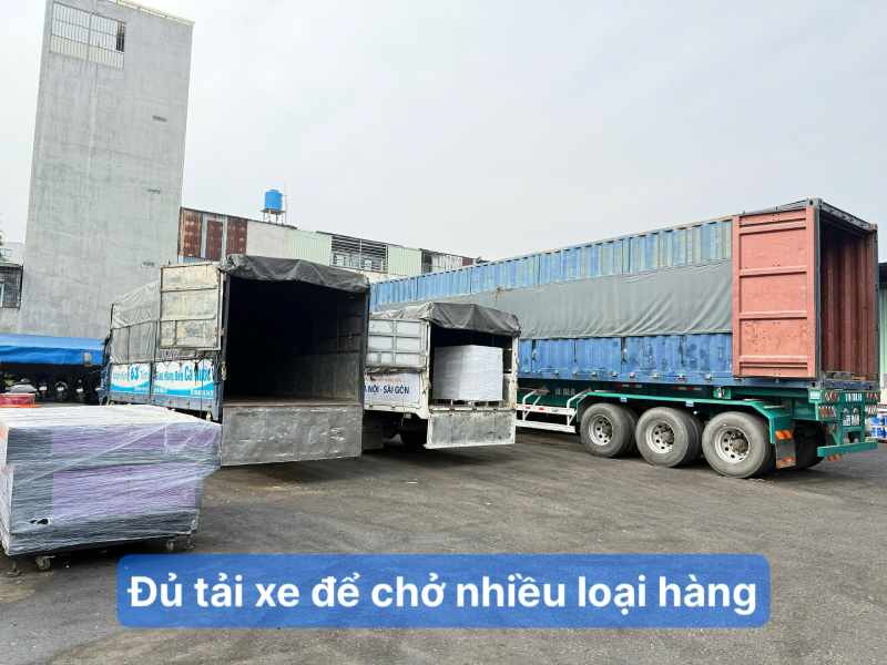 Đủ tải xe để chở nhiều mặt hàng