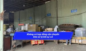 Không có hợp đồng vận chuyển