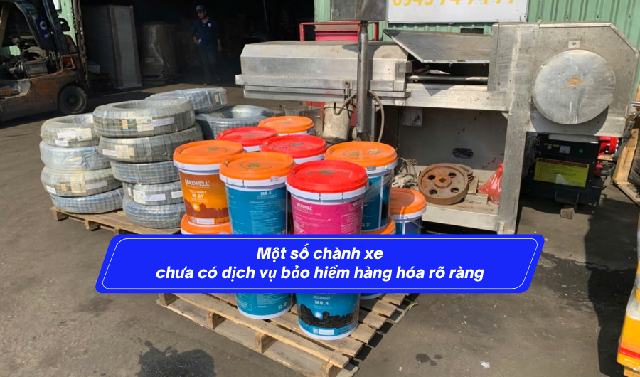 Một số chành xe chưa có dịch vụ bảo hiểm hàng hóa rõ ràng
