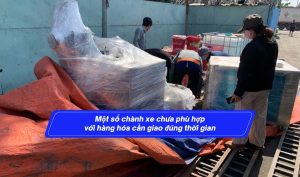 Một số chành xe chưa phù hợp với hàng hóa cần giao đúng thời gian