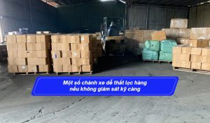 Một số chành xe dễ thất lạc hàng nếu không giám sát kỹ càng