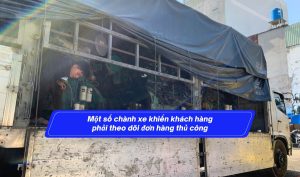 Một số chành xe khiến khách hàng phải theo dõi đơn hàng thủ công