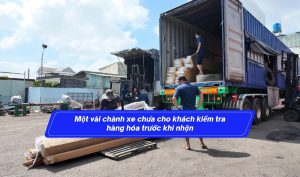 Một vài chành xe chưa cho khách kiểm tra hàng hóa trước khi nhận