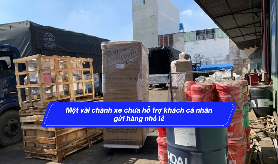 Một vài chành xe chưa hỗ trợ khách cá nhân gửi hàng nhỏ lẻ