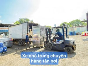 xe nhỏ trung chuyển hàng tận nơi