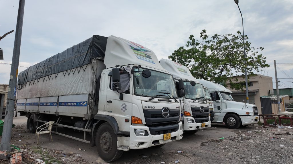 Các loại xe tải được sử dụng trong vận chuyển tuyến Bình Thuận – Hải Phòng