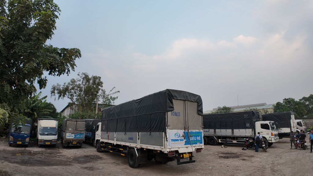 Các loại xe tải vận chuyển của chành xe Kiên Giang đi Hải Phòng