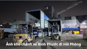 Chành xe Bình Phước đi Hải Phòng