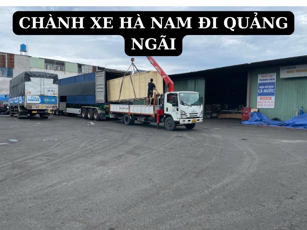 Chành xe hà nam đi quảng ngãi