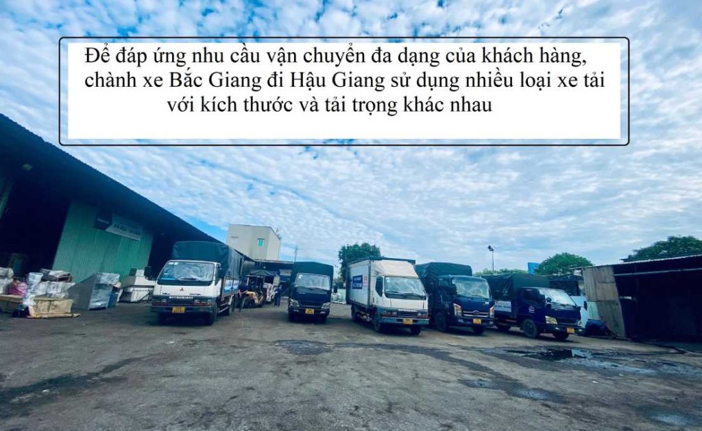 Chành Xe Bắc Giang đi Hậu Giang