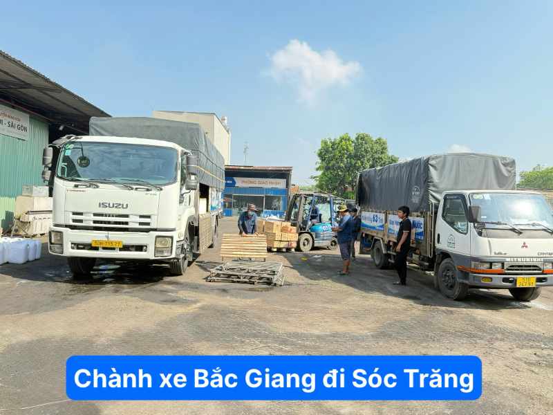 Chành xe Bắc Giang Đi Sóc Trăng 