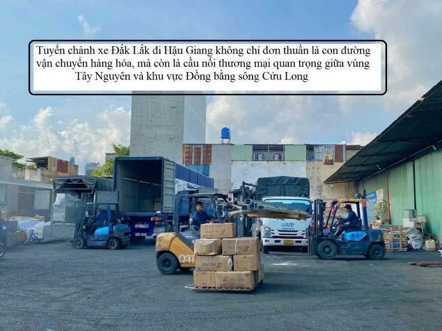 Chành xe Đắk Lắk đi Hậu Giang