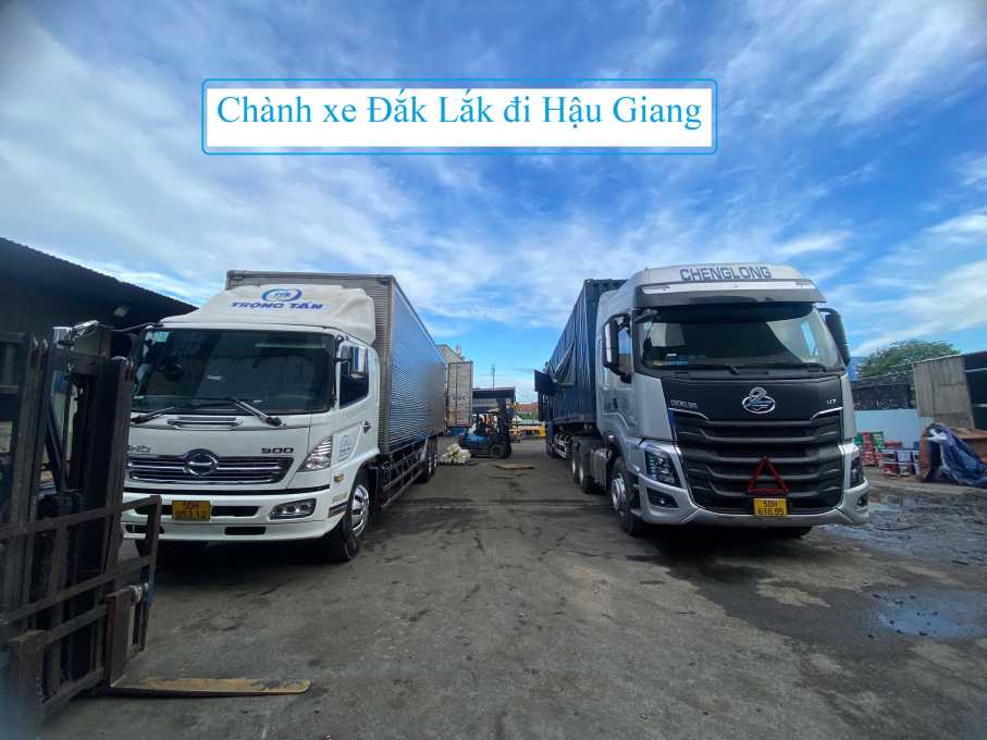 Chành xe Đắk Lắk đi Hậu Giang