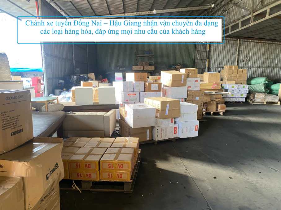 Chành xe Đồng Nai đi Hậu Giang