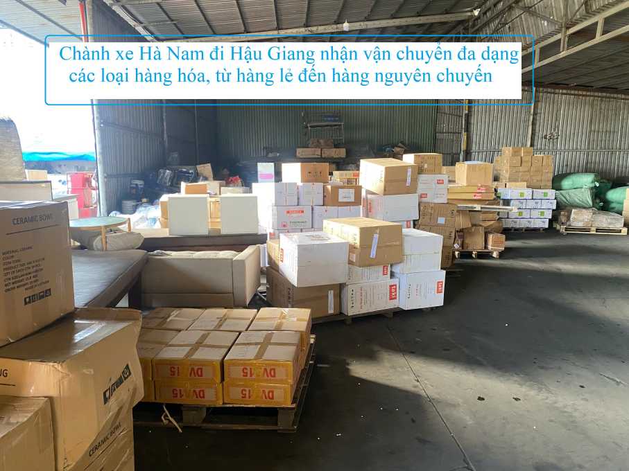 Chành xe Hà Nam đi Hậu Giang
