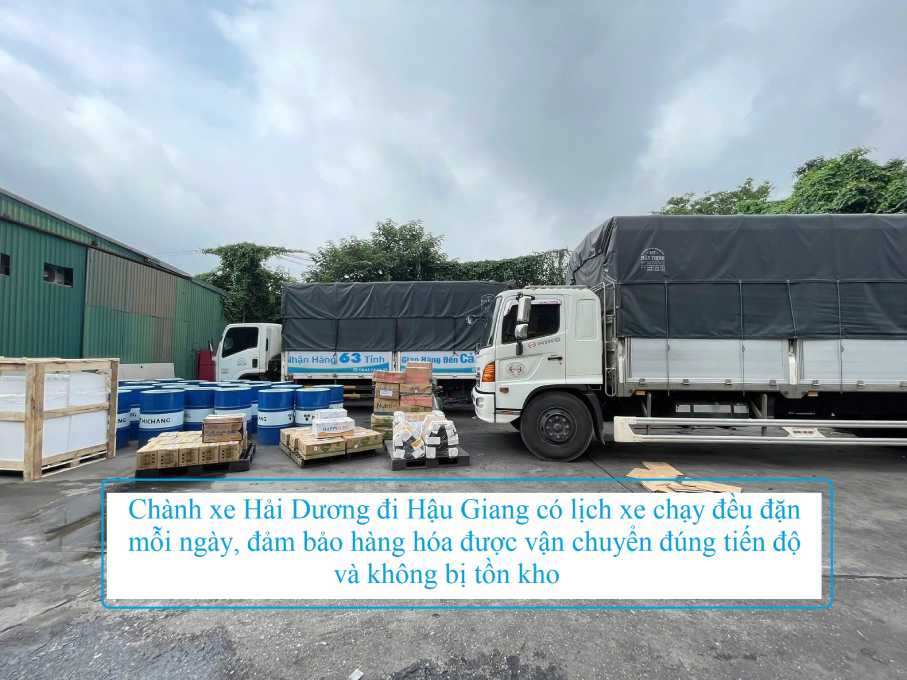 Chành xe Hải Dương đi Hậu Giang