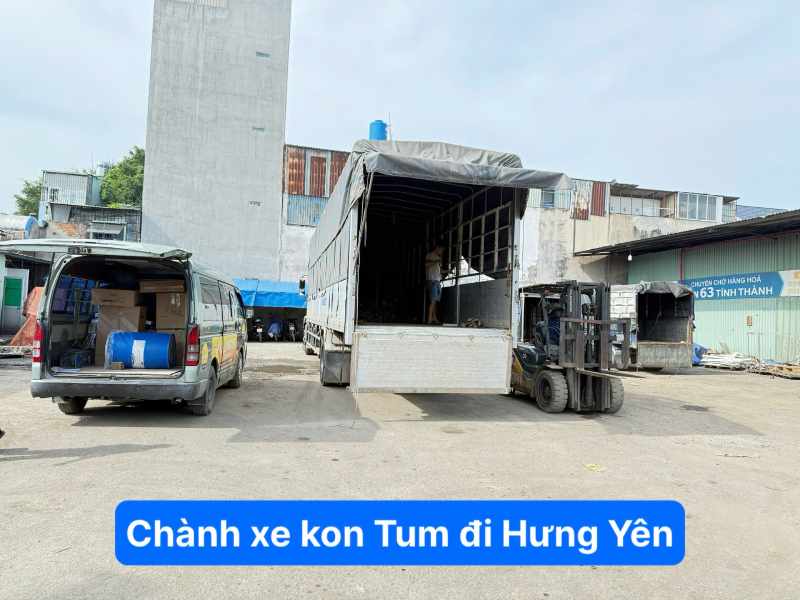 Chành xe Kon Tum đi Hưng Yên