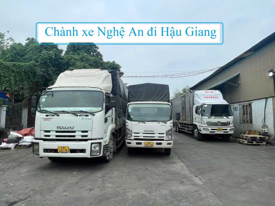 Chành xe Nghệ An đi Hậu Giang