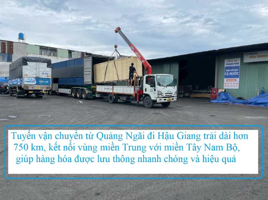 Chành xe Quảng Ngãi đi Hậu Giang