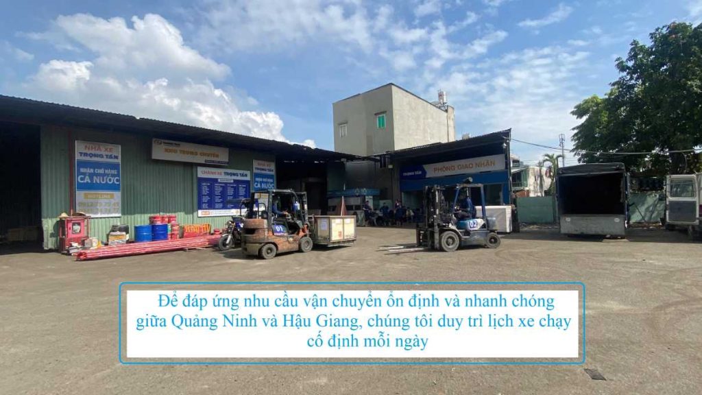 Chành xe Quảng Ninh đi Hậu Giang
