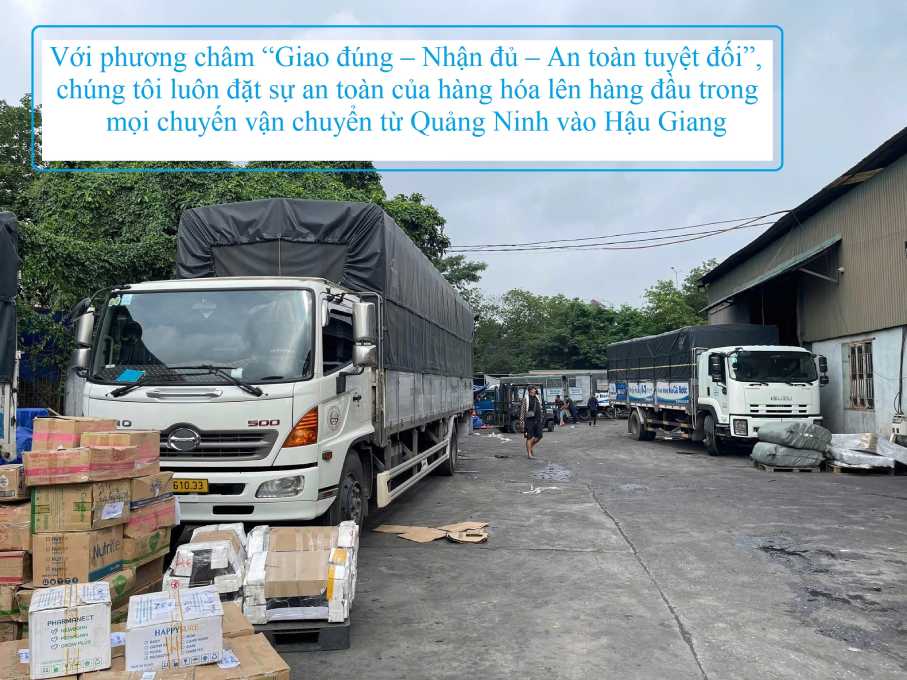 Chành xe Quảng Ninh đi Hậu Giang