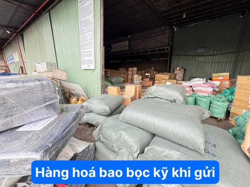 Hàng hóa bao bọc kỹ khi gửi