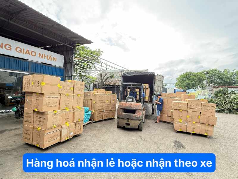 hàng hóa nhận lẻ hoặc nhận theo xe