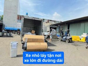 Xe nhỏ lấy hàng tận nơi xe lớn đi đường dài
