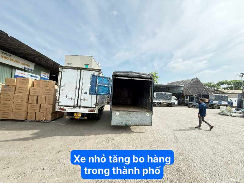 Xe nhỏ tăng bo trong thành phố