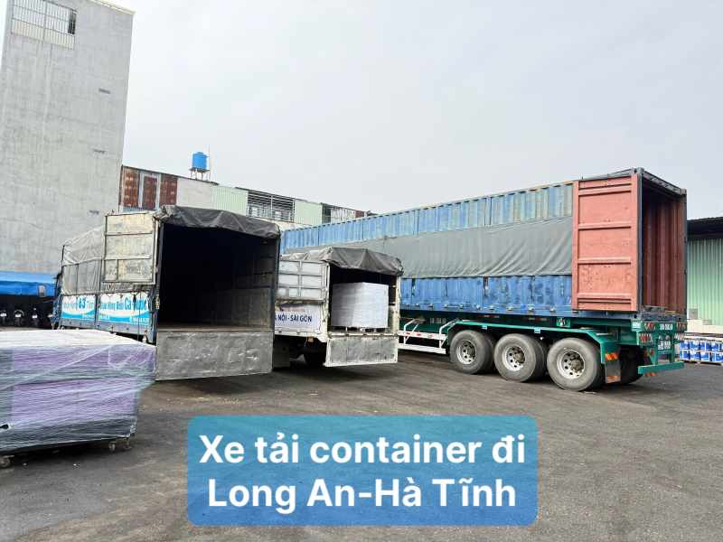 Xe tải container long an đi Hà Tĩnh
